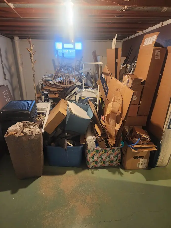 Roll-off dumpster container at job site for 20 Yard Dumpster Rental in Hercules